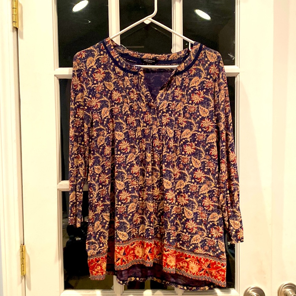 Lucky brand blouse new without tags size xl